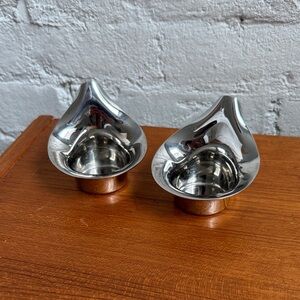 Vintage Georg Jensen Denmark ‘Lilia’ Tealight Candleholders